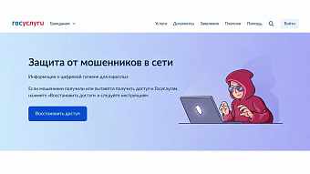На Едином портале государственных услуг запущен сервис «Защита от мошенников в сети»